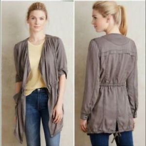 Hei Hei Anthropologie Drawstring Jacket Open Front
